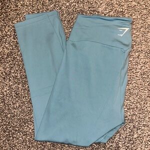 Gymshark seamless blue 7/8 leggings Large
